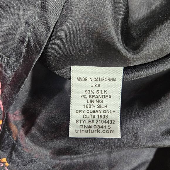 Trina Turk Halter Dress Womens Size 2 Campania Loop Y2K Retro Party Wedding - Picture 7 of 13